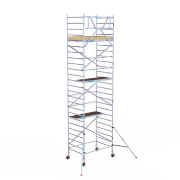 Basic rolsteiger 135 x 10,2m werkhoogte, Doe-het-zelf en Verbouw, Steigers, Verzenden, Nieuw, Rolsteiger of Kamersteiger, 5 meter of hoger