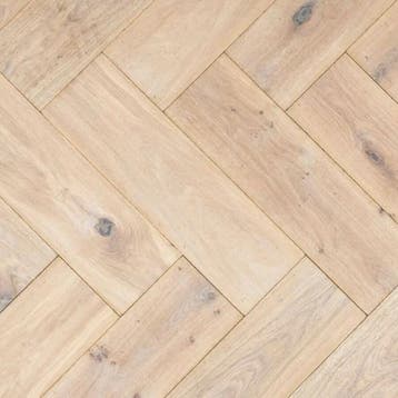 Floer Visgraat Parketvloer Eiken 1-bis Verouderd Wit Geolied, Ophalen of Verzenden, Nieuw, Parket