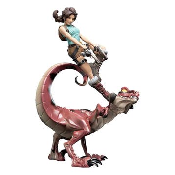 Tomb Raider Mini Epics Vinyl Figure Lara Croft & Raptor 24 c, Ophalen of Verzenden, Nieuw