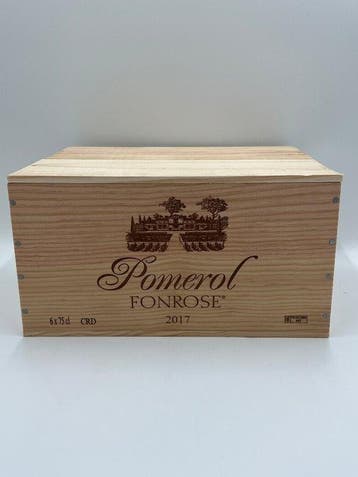 2017 Fonrose - Pomerol - 6 Flessen (0.75 liter), Nieuw