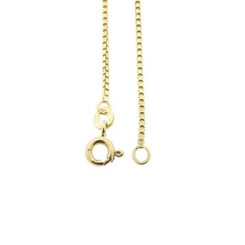 Gouden Venetiaanse schakelketting., Sieraden, Tassen en Uiterlijk, Kettingen, Ophalen of Verzenden, Gebruikt, Goud, Goud