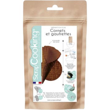 ScrapCooking IJshoorn Wafelmix Chocolade 260g, Verzenden, Nieuw