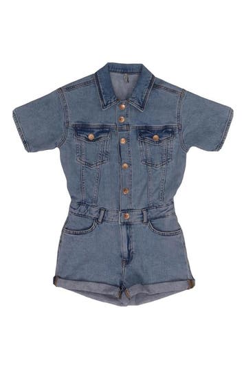 Kids Only Jumpsuit Meisjes in maat 140 Blauw, Verzenden, Zo goed als nieuw, Kids Only, Jongen of Meisje
