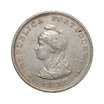 Portugees-India. República. 1 Rupia 1912 - Data Própria