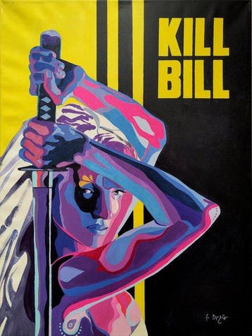 Francesco Dezio - Kill Bill – Serie Pop Icons – Dipinto