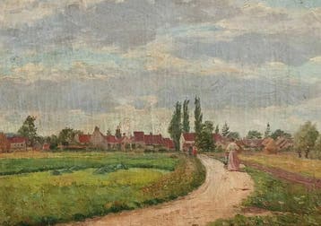 Franse school (XX) - Promenade champêtre