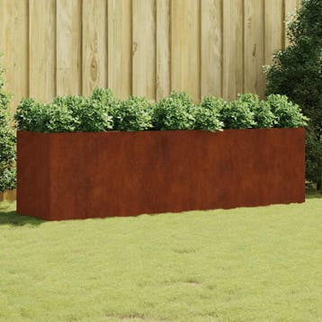 vidaXL Plantenbak verhoogd 280x80x80 cm cortenstaal, Verzenden, Nieuw, Metaal, 60 tot 100 cm