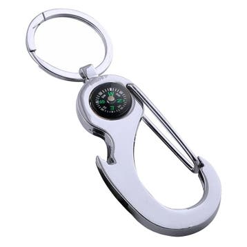 Fako Bijoux - Sleutelhanger Flesopener Haak - Kompas -, Verzenden, Nieuw