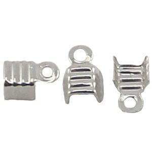 2 x DQ veterklemmen 4 mm – Ø 3 mm – zilverkleur (Nikkel, Ophalen of Verzenden, Nieuw, Overige typen