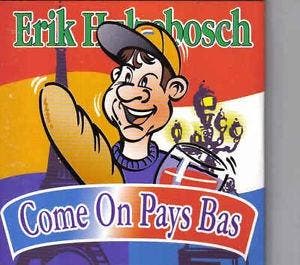 cd single card - Erik hulzebosch - come on pays bas, Verzenden, Zo goed als nieuw, Nederlandstalig