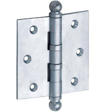 Kogellagerscharnier 89x89 rechte hoek bol mat chroom, Verzenden, Nieuw