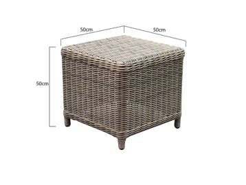 Arezza bijzettafel bruin, Tuin en Terras, Tuintafels, Ophalen of Verzenden, Nieuw, Wicker
