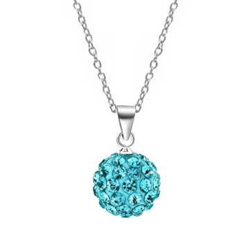 Fako Bijoux - Ketting - Disco Dots - Hanger - Turquoise, Sieraden, Tassen en Uiterlijk, Kettingen, Verzenden, Nieuw