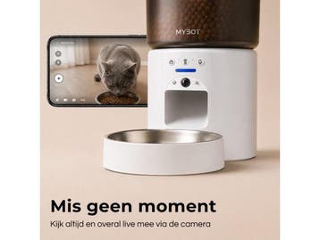 MYBOT P4 - Automatische Voerbak - App-bediening en Camera -, Verzenden