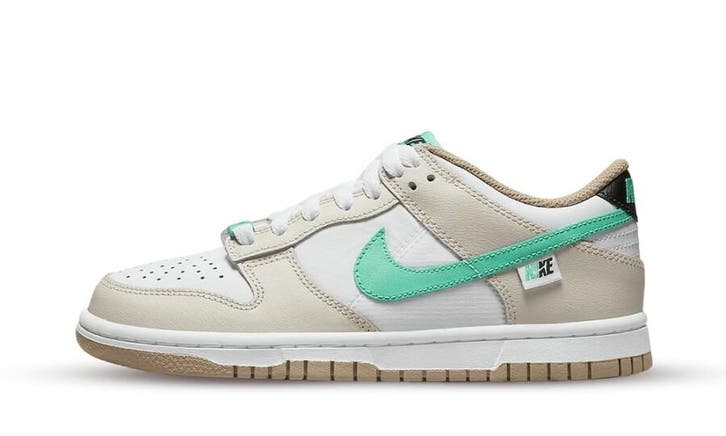 Nike Dunk Low Split Seam White Tan Mint (GS), Kleding | Heren, Schoenen