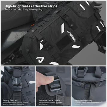Waterdichte Motor Zijkoffers 40L - Rackless Panniers voor Av, Motoren, Verzenden, Nieuw