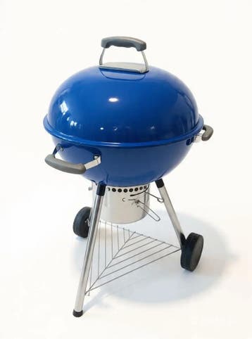 Luxe houtskool barbecue - Blauw - Rond (Barbecues, Tuin), Verzenden, Nieuw