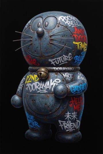 MEDSAN - Graffiti Doraemon Statue () - UNIQUE WORK