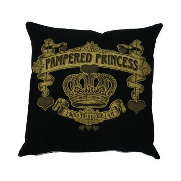 gobelin kussen shopping pampeRood princess 45x45cm, Verzenden, Nieuw