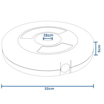 Halter Schijven 8x 2.5KG | 26mm | Scherpe Prijs | Wees Er..., Ophalen of Verzenden, Nieuw, Rug, Halterschijven