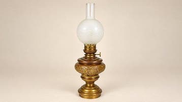 Kosmos - Petroleumlamp - Koper, Glas, Antiek en Kunst