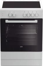 Beko FSM67010GW - Keramisch fornuis - 66L oven -, Ophalen of Verzenden, Nieuw, 85 tot 90 cm