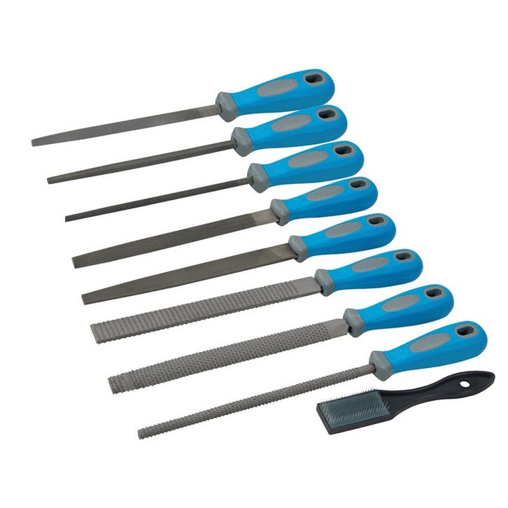 Silverline vijl- en raspenset - staal - plat, rond, half..., Doe-het-zelf en Verbouw, Gereedschap | Handgereedschap, Nieuw, Ophalen of Verzenden