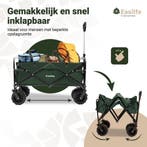 EasLife Bolderkar Opvouwbaar - Bolderwagen - met Regen Hoes, Ophalen of Verzenden, Nieuw
