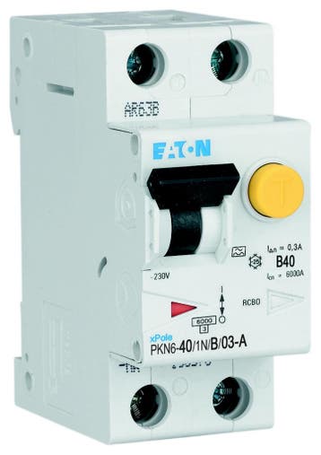 Eaton aardlekautomaat / 40A, 300mA, B-kar, 1P+N /, Ophalen of Verzenden, Nieuw