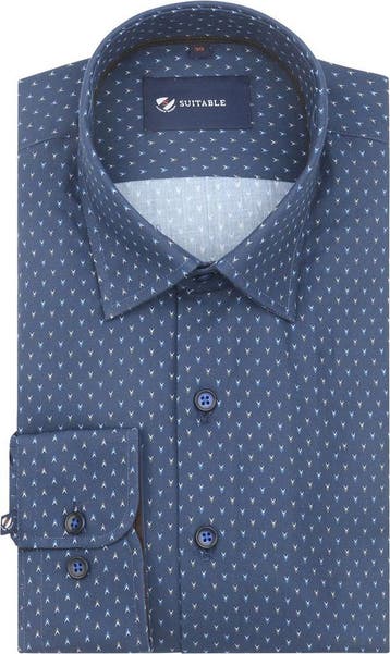 Suitable Overhemd Arrow Navy maat 41 Heren, Verzenden, Nieuw, Blauw, Suitable