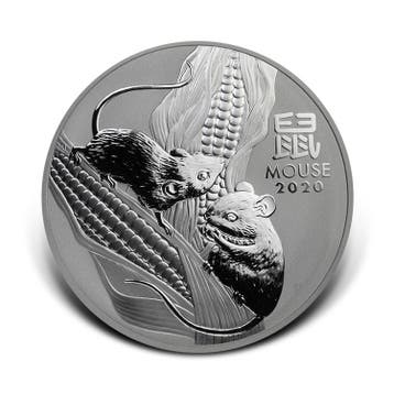 1 kilo zilveren Lunar munt Year of the Mouse 2020, Verzenden
