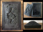 Japanese - Beeld, Dragon relief carving Inkstone Calligraphy, Antiek en Kunst