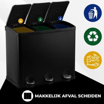 2dekans | Bayt Prullenbak - Prullenbak 60 Liter - Vuilnisbak, Ophalen of Verzenden, Zo goed als nieuw