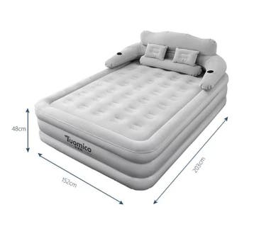 Camping Luchtbed voor 2 Personen met Rugleuning, 48cm Hoog, Verzenden, Nieuw