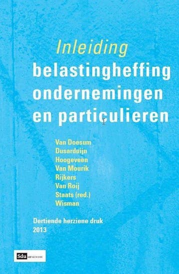 9789012390323 Inleiding belastingheffing ondernemingen en..., Verzenden, Zo goed als nieuw, A.J. van Doesum