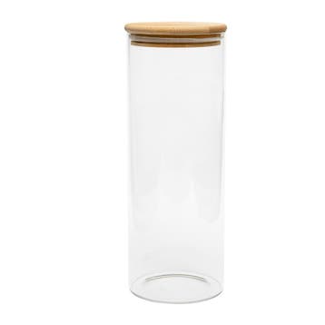 BrandNewCake Voorraadpot Glas met Bamboe Deksel 1700ml, Verzenden, Nieuw