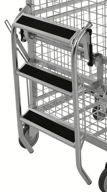 Kongamek opklapbare trap voor KM9000 etagewagen - Grijs -, Verzenden