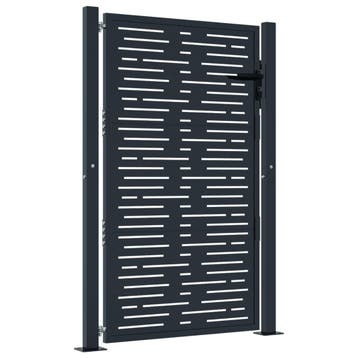 Tuinpoort 105x130 cm antraciet - Retourdeal 41% korting, Tuin en Terras, Ophalen of Verzenden, Zo goed als nieuw, Tuinhek, Overige materialen