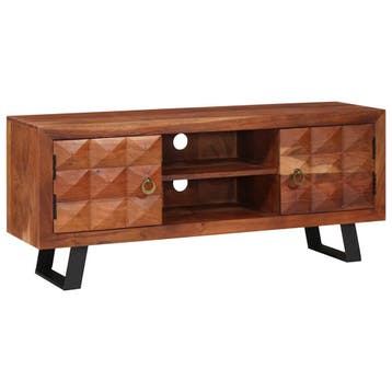 vidaXL TV-kast Honingbruin 112 x 30 x 48 cm Massief, Verzenden, Nieuw