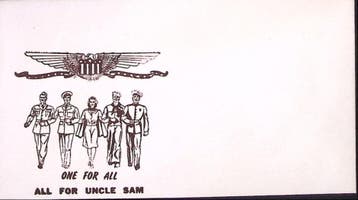 Amerikaanse envelop WWII (lijst optie), Verzenden