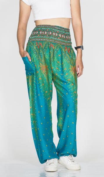 Harembroek Large Veer turquoise, Nieuw