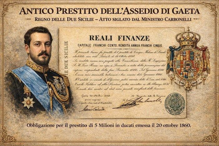 Italië. - 100 Francs 1860 - Regno delle Due Sicilie, Postzegels en Munten, Bankbiljetten | Europa | Niet-Eurobiljetten