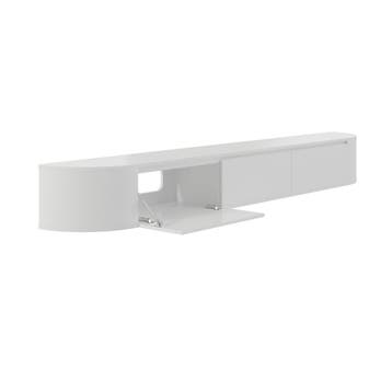 Aura Japandi Tv-meubel 280 x 35 x 33 cm - Wit, Ophalen of Verzenden, Nieuw
