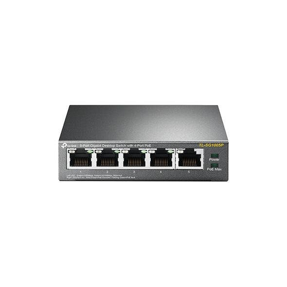 TP-Link TL-SG1005P - switch - 5-poorts - Gigabit - POE+ - 4x, Computers en Software, Netwerk switches, Nieuw, Ophalen of Verzenden