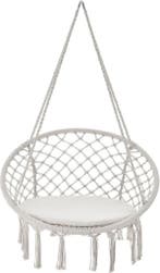 Eenpersoons Hangstoel Cadras - Beige - 105 x 60 cm - Incl. Z, Verzenden, Nieuw
