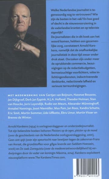Journalist te koop 9789021402253 Arnold Karskens, Verzenden, Zo goed als nieuw, Arnold Karskens