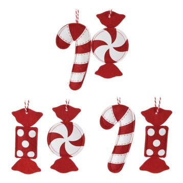 Kersthangers vilt snoep decoratie s van €16,99 voor €8,50, Ophalen of Verzenden, Nieuw