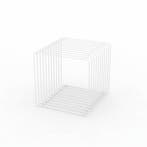 Staaldraad podium wit vierkant 40 cm, Nieuw in verpakking