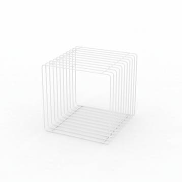 Staaldraad podium wit vierkant 40 cm, Nieuw in verpakking
