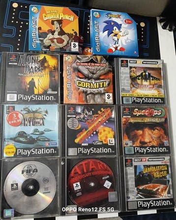 Sony - Playstation - Lotto 11 Giochi Retro PS1 + digiBLAST |, Nieuw